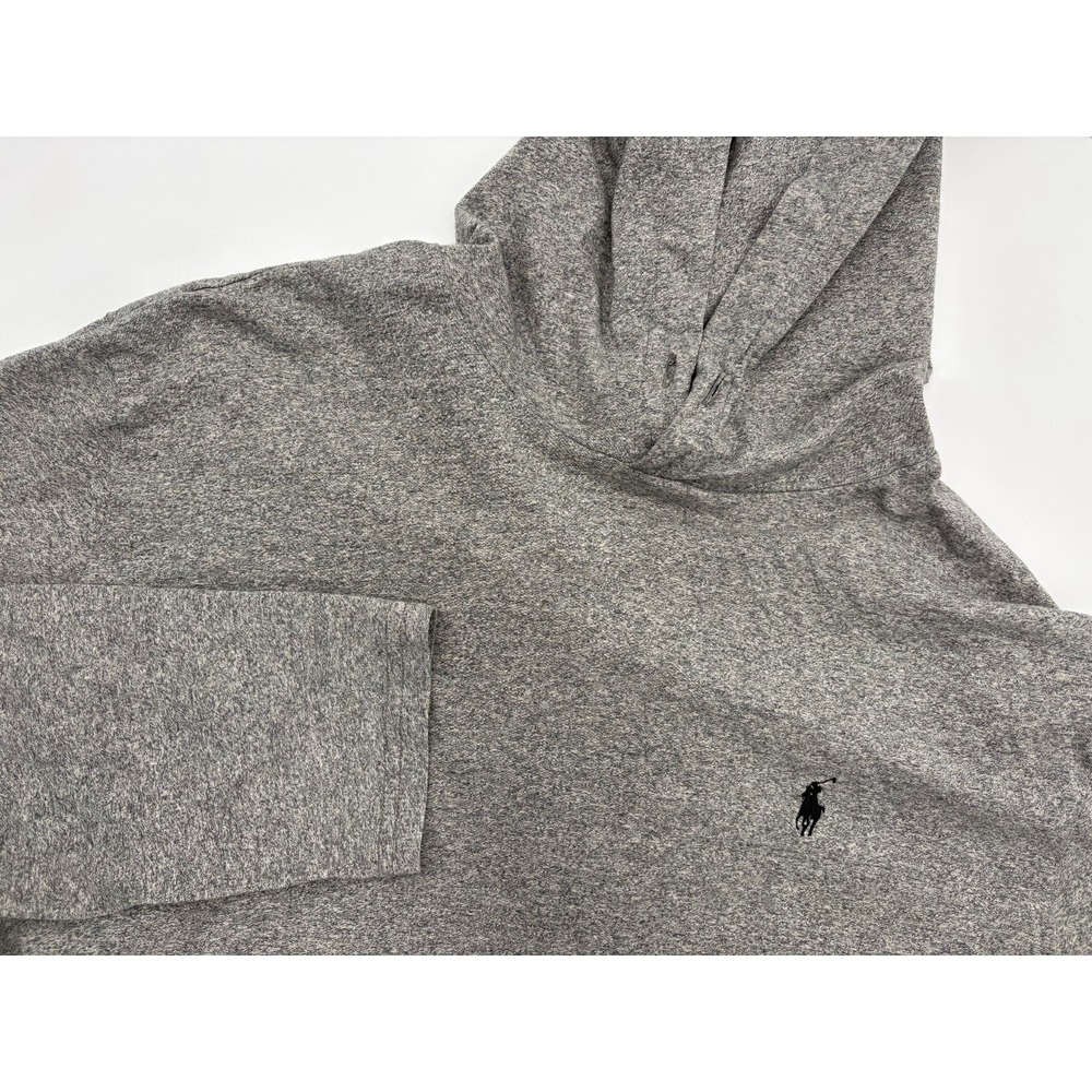 Polo Ralph Lauren Men's Gray Lightweight Hooded Long Sleeve Pullover, XL, GREAT!